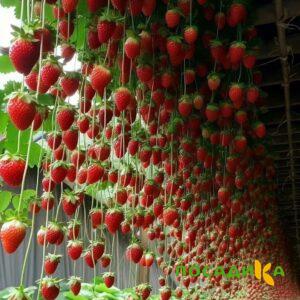 Клубника ампельная Анастасия купить по цене от 370р. в интернет-магазине «Посадика» с доставкой почтой в в Нижняя Турае и по всей России – [изображение №1].